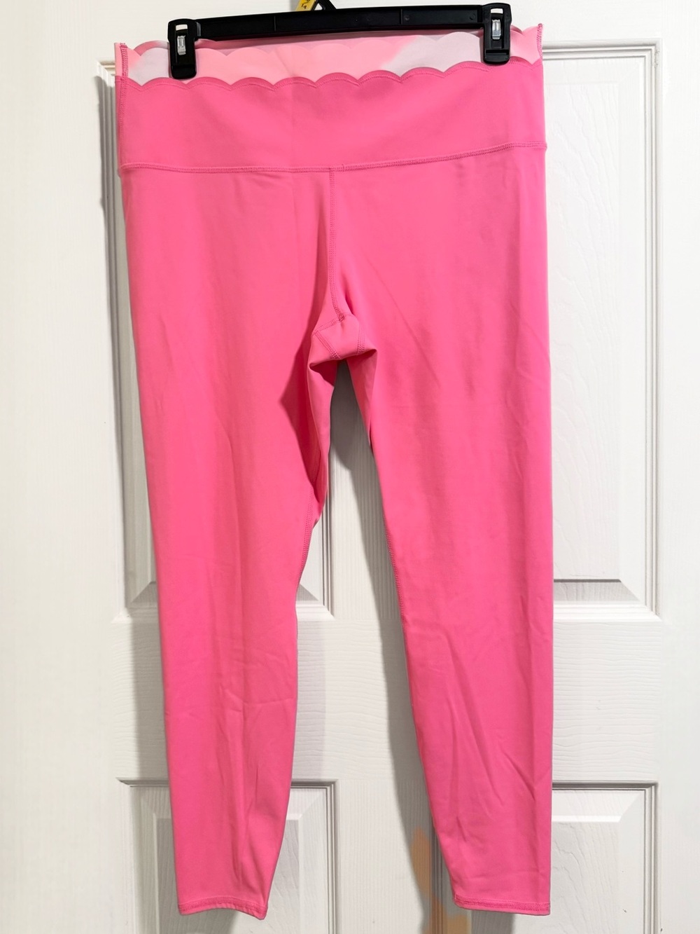 JoyLab Pink Layered Scalloped High Waist Leggings XXL Activewear Workout